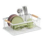 Relaxdays gouttoir panier  couverts et bac de schage support  vaisselle de cuisine plastique mtal ...