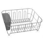 Egouttoir � vaisselle m�tal color� 36cm gris