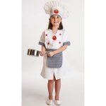 D�guisement - cuisini�re galicienne - enfant - 3 ans - blanc - el rey del carnaval sl