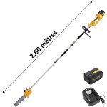 �lagueuse sur perche sans fil � batterie 40 v gt elec + batterie 4 ah + chargeur