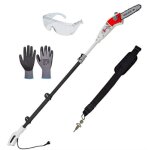 �lagueuse tron�onneuse sur perche - ikra - 750 watts - hauteur de travail 4m - cha�ne oregon - 20 cm ...