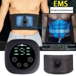 Electrostimulateur musculaireceinture abdominale ems stimulateur entranement pour femme homme abdomen ...