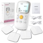 Electrostimulateur musculaire - prorelax - tens et ems - 5 programmes de massage - 4 électrodes - blanc ... Electrostimulateur musculaire - prorelax - tens et ems - 5 programmes de massage - 4 électrodes - blanc ...