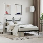 Elegant 120 x 190 cm cadre de lit adulte m�tal avec t�te de lit noir 120x190 cm 1985 kg