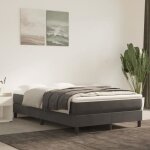 Elegant 120 x 200 cm sommier à ressorts de lit gris foncé 120x200 cm velours 212 kg Elegant 120 x 200 cm sommier à ressorts de lit gris foncé 120x200 cm velours 212 kg