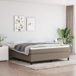 Elegant 180 x 200 cm sommier � ressorts de lit taupe 180x200 cm tissu 272 kg