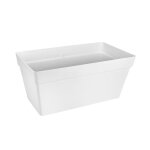 Elho bac  plantes avec roues loft urban terrasse - 51 l - 70 x 35 x h 51 cm - blanc