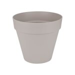Elho pot de fleurs rond loft urban - � 19. 3 x 17. 5 cm - gris chaud