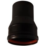 R�duction �mail noir mat pour po�les � pellets - ten - 345540 - diam�tres 125f x 80m - arri�re