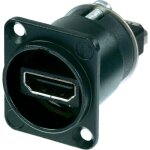 Hdmi embase femelle contacts droits neutrik nahdmi - w - b nombre de p�les: 19 noir 1 pc(s)