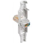Embase rj45 cat. 5e utp - goobay - pr� - assembl�e - connecteur dor� - couleur beige