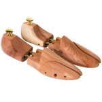 Embauchoir - tectake - 1 paire d?embauchoirs bois de c�dre pour chaussures 39 - 41 r�glables � ressorts ...