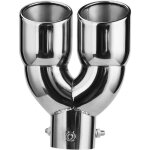 Embout chappement double sortie en acier inoxydable - pice de rechange pour tuyau dchappement de voiture ...