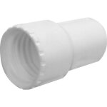 Embout en pvc pour tuyau flottant de piscine - diam 38 mm - blanc - linxor