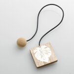 Embrasse de rideau aimant�e caducia 43cm blanc