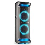 Enceinte active sonorisation ngs wildspace3 - 4000w bluetooth usb / aux in lumi�re led tws double subwoofer ...