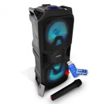 Enceinte autonome high power led rvb 400w usb / bt / sd / fm + micro sans fil - pickering cx6 + cl usb ...