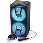 Enceinte autonome - muse m - 1820dj - � led party box portable avec lecteur cd + micro - bt / cd / aux ...