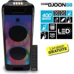 Enceinte autonome sur batterie - pickering - djoon88 - 400w - boomer / sub 20 cm - autonomie 6 h