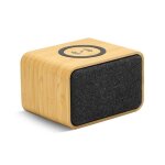 Enceinte - mooov - bamboo - beige - sans fil - bluetooth - chargeur induction