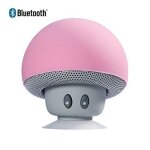 Enceintes bluetooth champignon mini wotumeo - sans fil - r�sistant � leau - rose