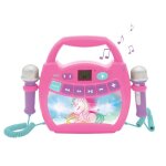 Enceinte bluetooth licorne - lexibook - effets lumineux micros et batterie rechargeable