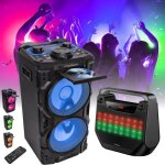 Enceinte portable bluetooth usb ibiza sound columba700 700w - enceinte bluetooth usb cadeau - f�te soir�e ...