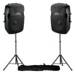 Enceintes dj sono active 8 / 20cm - 400w + pieds