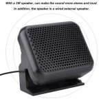 Enceinte externe mini - vvikizy - nsp - 100 - haut - parleur filaire 3w - compatible icom - compacte ...