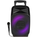 Enceinte idance groove 220 bass reflex de 100w - lecteur usb bluetooth - autonome sur batterie - led ...