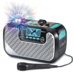 Enceinte karaok vtech - supersound karaoke - 40w - noir et gris - pour enfants  partir de 14 ans