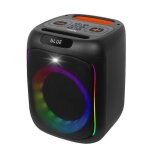 Enceinte lumineuse - pickering - kub 160 - micro karaoke - couleur noire - syst�me audio karaoke