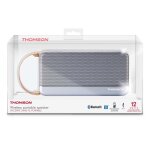 Enceinte sans fil portable gris mtallise bluetooth thomson