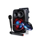 Enceinte sono 400w sono dj high power karaok� sur batterie led rvb - usb / sd / bluetooth / radio fm ...