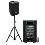 Enceinte sono active ibiza sound xtk8a - mkii large bande 8 / 20cm - 200w - bluetooth usb sd - tws - ...