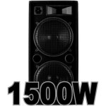 Enceinte sono dj 1500w a fou !