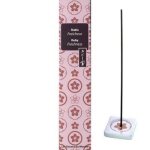 Encens japonais prcieux sans fume - rubis - or - porcelaine - 1 tui avec porte - encens