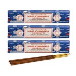 Encens - satya - nag champa - lot de 3 paquets - 15g - livraison gratuite ds 25? dachat