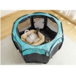 Enclos octogonal pour chiots l - 115 x 110 x 66 cm - taille plie : 70 x 61 cm