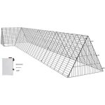 Enclos pour poulailler - vevor - 400 x 100 x 615 cm - portables - l?extrieur avec cadres d?angle - poulets ...