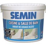Enduit de lissage cuisine et salle de bain semin - adapté aux pièces humides - seau de 5 kg Enduit de lissage cuisine et salle de bain semin - adapté aux pièces humides - seau de 5 kg