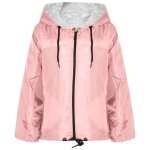 Veste raincoat enfants filles  capuche - rose - manches longues - 5 - 13 ans