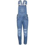 Enfants filles denim d�chir� salopette 5 - 13 ans