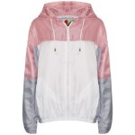 Veste coupe - vent enfants filles garons rose - manches longues - impermable 5 - 13 ans