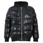 Enfants filles garçons noir mode brillant rembourré veste métallique mouiller regardez bulle manteau ... Enfants filles garçons noir mode brillant rembourré veste métallique mouiller regardez bulle manteau ...