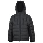 Veste bulle rembourre pour enfants - marque - noir - dcontract - hiver - ge 5 - 13 ans
