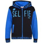 Enfants filles gar�ons unisexe � capuche veste selfie brod� empi�cements contrast� �pais manteau 5 - ...