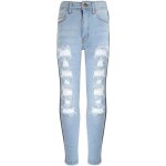 Enfants filles maigre jeans denim dchir extensible jegging pantalon mode trousers nouveau ge 3 4 5 ...