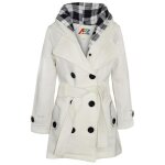 Enfants filles pardessus encapuchonn tranche rembourr surdimensionns revers longue parka veste 5 ...