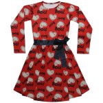 Enfants filles patineur robe c?urs imprim� doux confortable f�te contraste dhalloween mode robes �ge ...